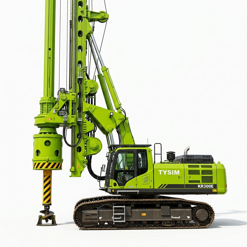 Perforadora rotativa TYSIM KR300E de gran capacidad